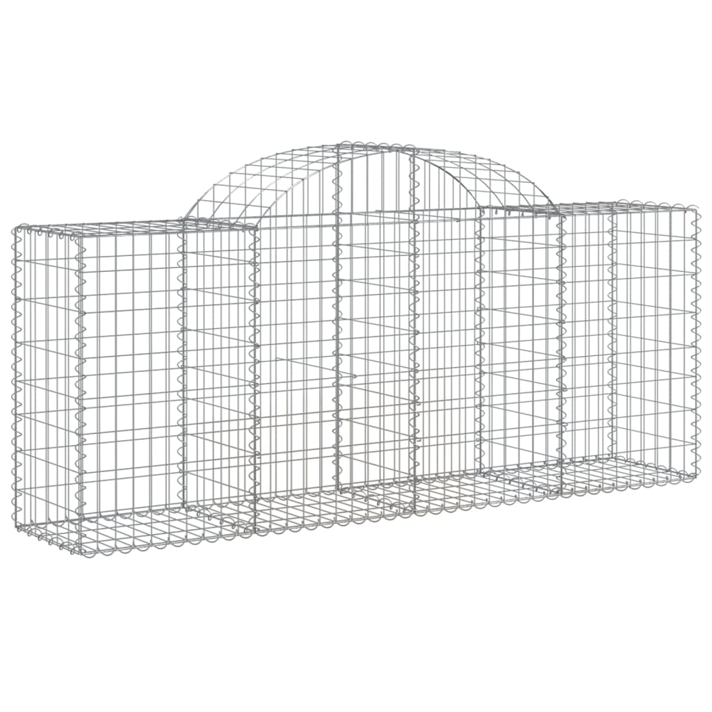 Vidaxl Schanskorf a volta 200x50x80 100 cm galvanizzato