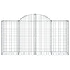 Vidaxl Schanskorf a volta 200x50x100 120 cm galvanizzato