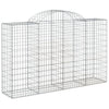 Vidaxl Schanskorf a volta 200x50x120 140 cm galvanizzato