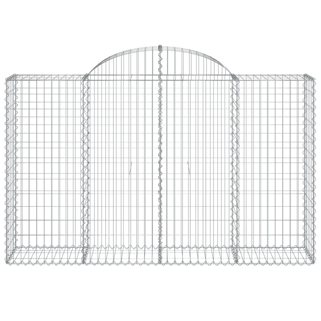 Vidaxl Schanskorf a volta 200x50x120 140 cm galvanizzato