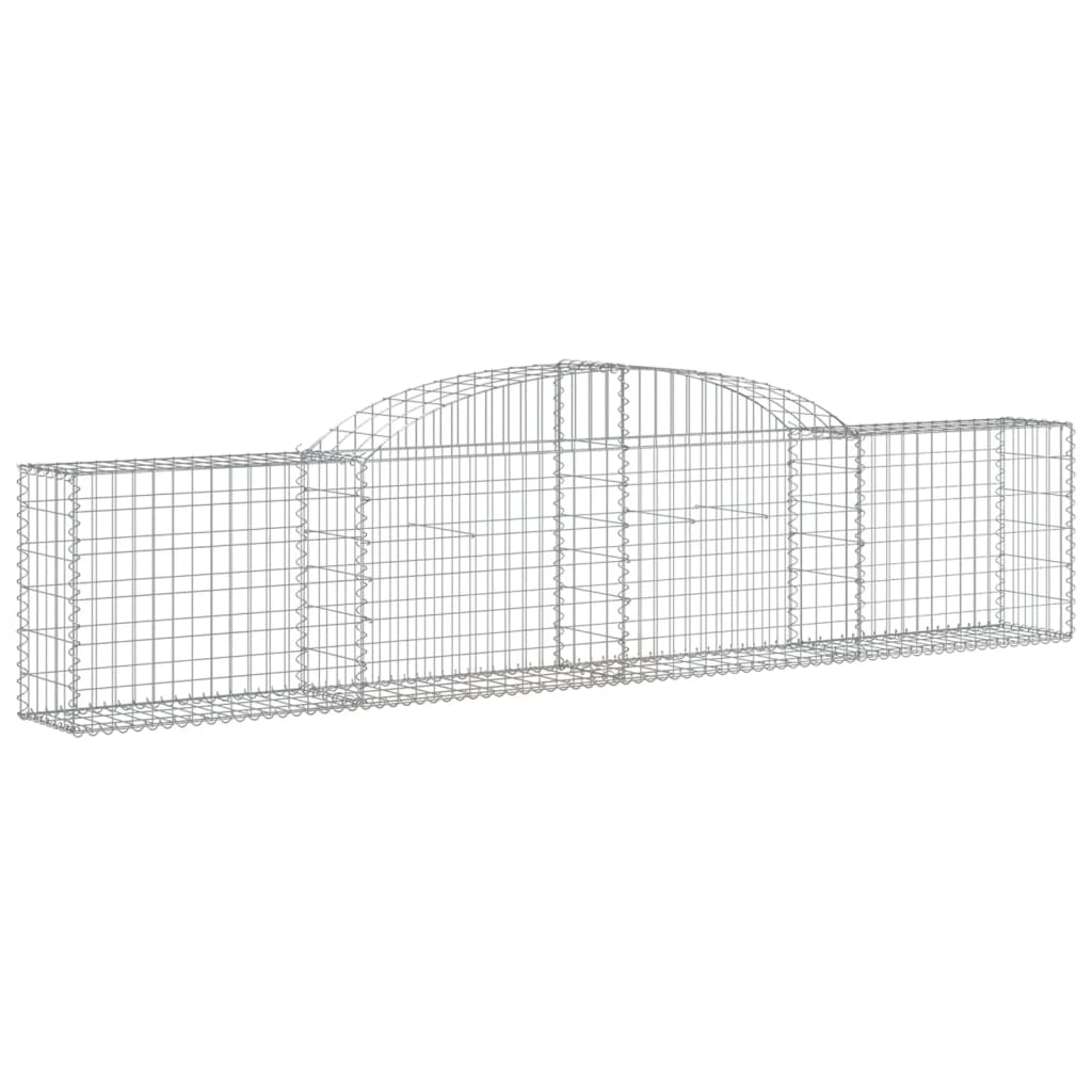 Vidaxl Schanskorf a volta 300x30x60 80 cm galvanizzato