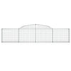 Vidaxl Schanskorf a volta 300x30x60 80 cm galvanizzato