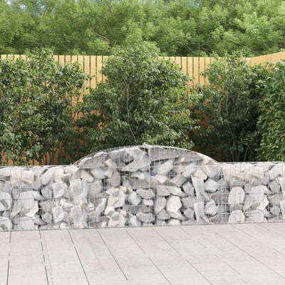 Vidaxl Schanskorf a volta 300x30x60 80 cm galvanizzato