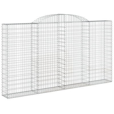 Vidaxl Schanskorf a volta 300x30x160 180 cm Galvanizzato