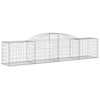Vidaxl Schanskorf a volta 300x50x60 80 cm galvanizzato