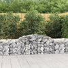 Vidaxl Schanskorf a volta 300x50x60 80 cm galvanizzato