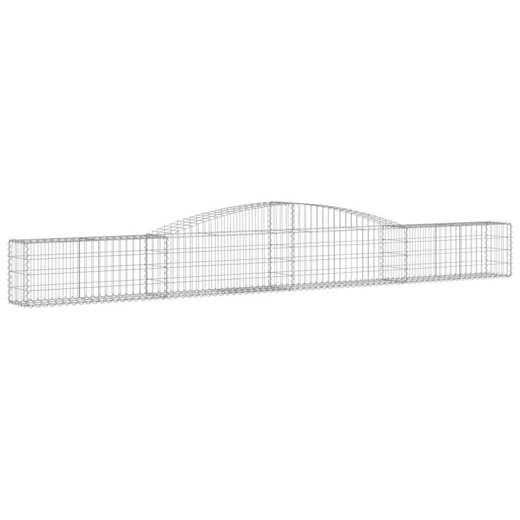 Vidaxl Schanskorf a volta 400x30x40 60 cm Galvanized Iron