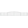 Vidaxl Schanskorf a volta 400x30x40 60 cm Galvanized Iron