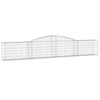 Vidaxl Schanskorf a volta 400x30x60 80 cm galvanizzato