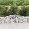 Vidaxl Schanskorf a volta 400x30x60 80 cm galvanizzato