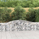Vidaxl Schanskorf a volta 400x30x60 80 cm galvanizzato
