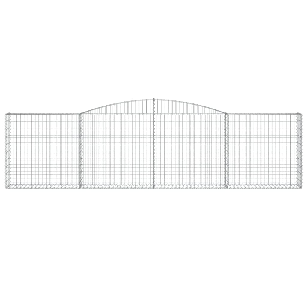 Vidaxl Schanskorf a volta 400x30x100 120 cm galvanizzato