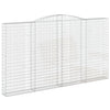 Vidaxl Schanskorf a volta 400x30x220 240 cm galvanizzato