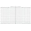 Vidaxl Schanskorf a volta 400x30x220 240 cm galvanizzato