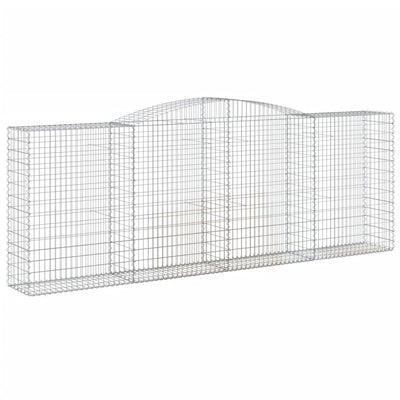 VidaXL Schanskorf gewelfd 400x50x140 160 cm gegalvaniseerd ijzer