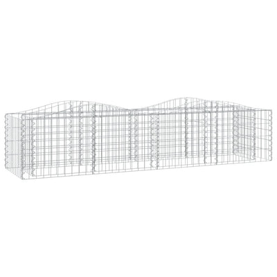 Vidaxl Schanskorf a volta aumentato il ferro zincato 200x50x50 cm