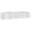 Vidaxl Schanskorf a volta aumentato il ferro zincato 200x50x50 cm
