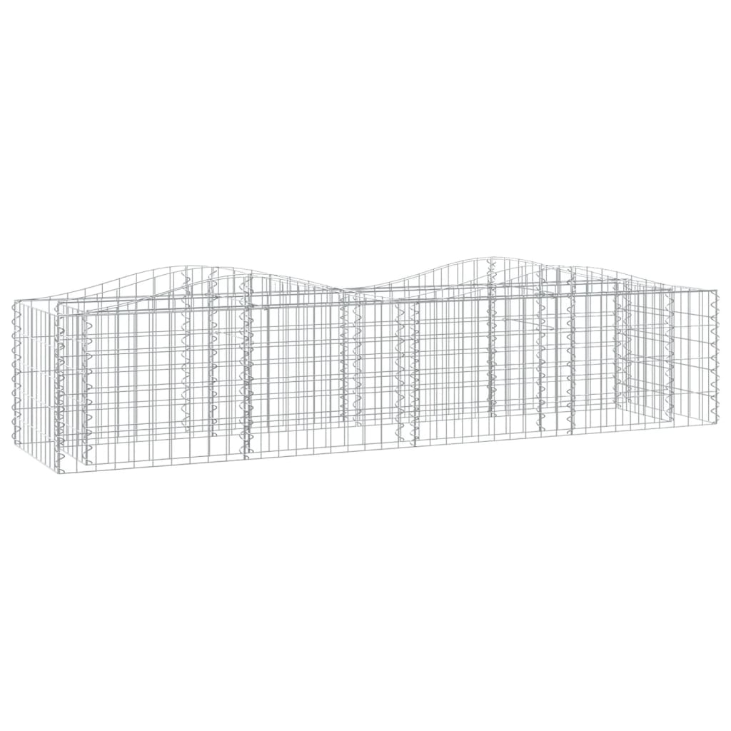 Vidaxl Schanskorf a volta aumentato il ferro zincato 200x50x50 cm
