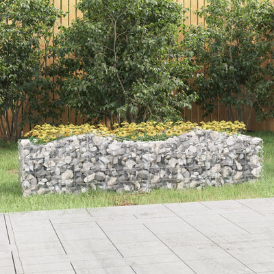 Vidaxl Schanskorf a volta aumentato il ferro zincato 200x50x50 cm