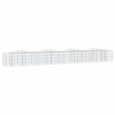 Vidaxl Schanskorf a volta aumentato da 400x50x50 cm galvanizzato