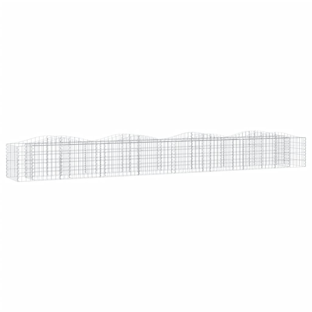 Vidaxl Schanskorf a volta aumentato da 400x50x50 cm galvanizzato