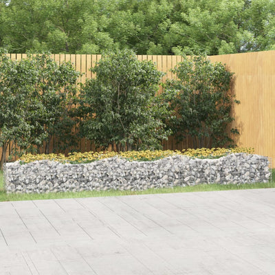 Vidaxl Schanskorf a volta aumentato da 400x50x50 cm galvanizzato