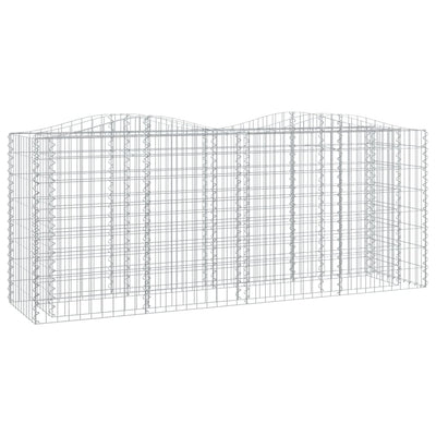 Vidaxl Schanskorf a volta aumentata di ferro zincato 200x50x100 cm