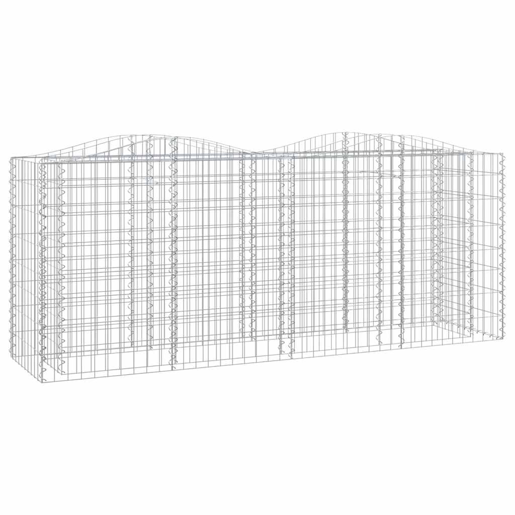 Vidaxl Schanskorf abovedado aumentó 200x50x100 cm de hierro galvanizado