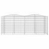 Vidaxl Schanskorf abovedado aumentó 200x50x100 cm de hierro galvanizado