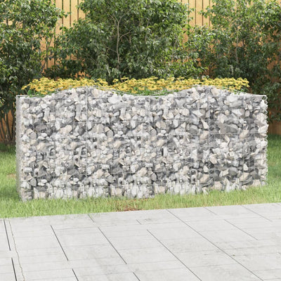 Vidaxl Schanskorf a volta aumentata di ferro zincato 200x50x100 cm