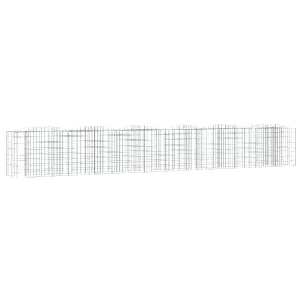 Vidaxl Schanskorf a volta aumentato da 600x50x100 cm galvanizzato