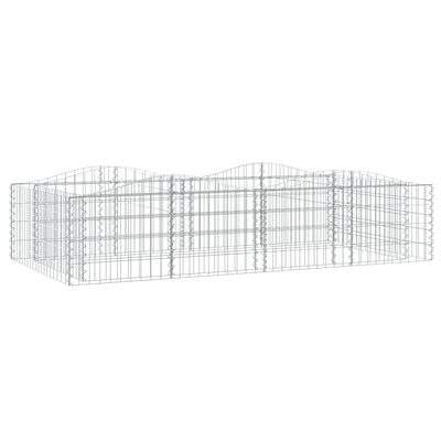 Vidaxl Schanskorf a volta aumentato di ferro zincato 200x100x50 cm