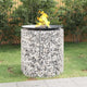 Vidaxl brasero de gaviones ø 100 cm hierro galvanizado