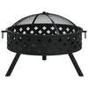 Chimenea de Vidaxl con póker xxl 58 cm de acero