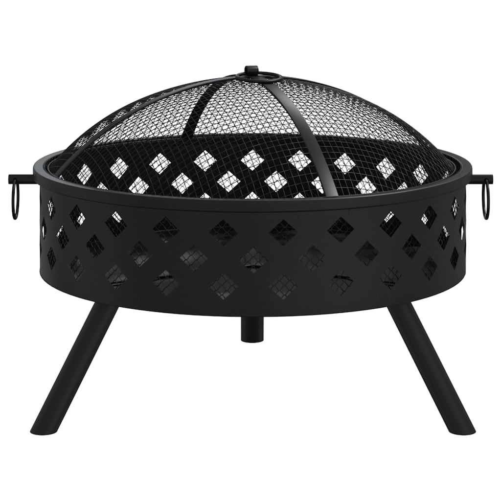 Chimenea de Vidaxl con póker xxl 58 cm de acero