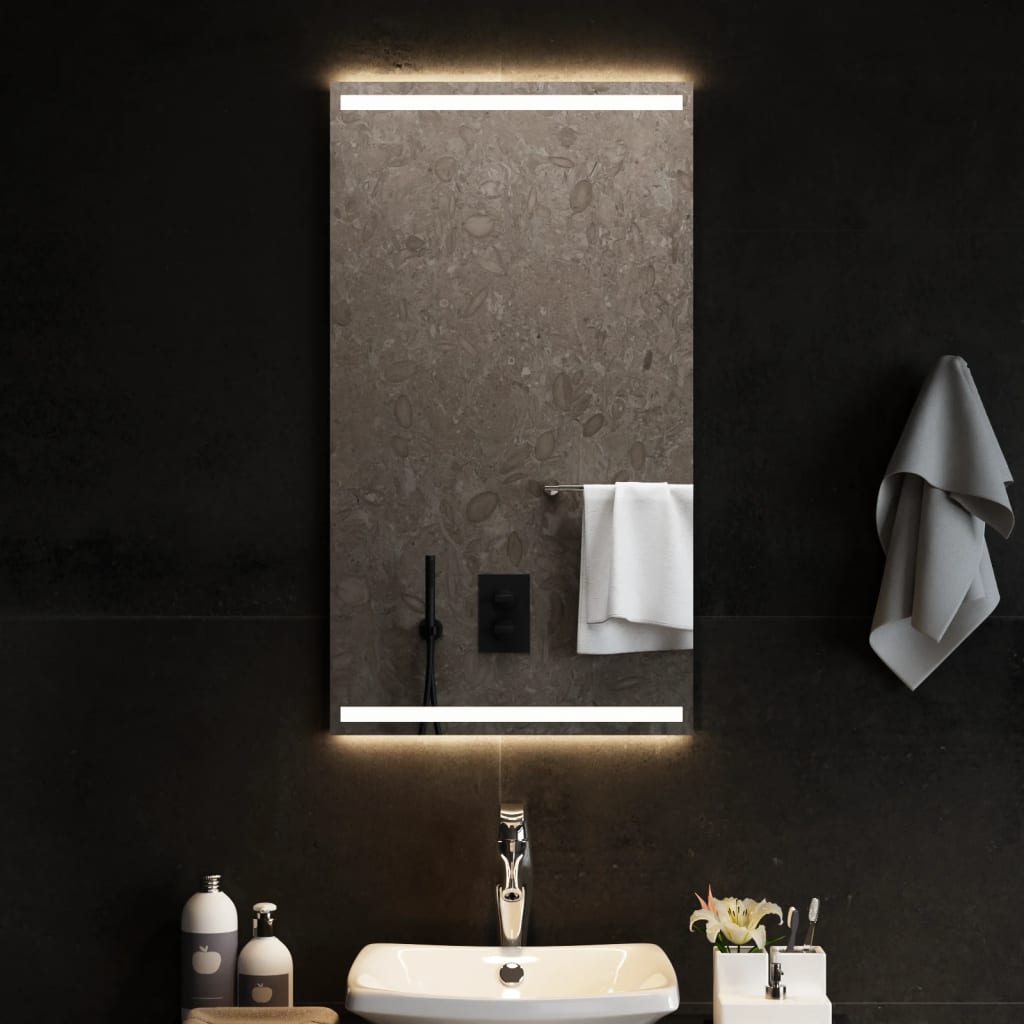 VIDAXL Specchio da bagno LED 50x90 cm