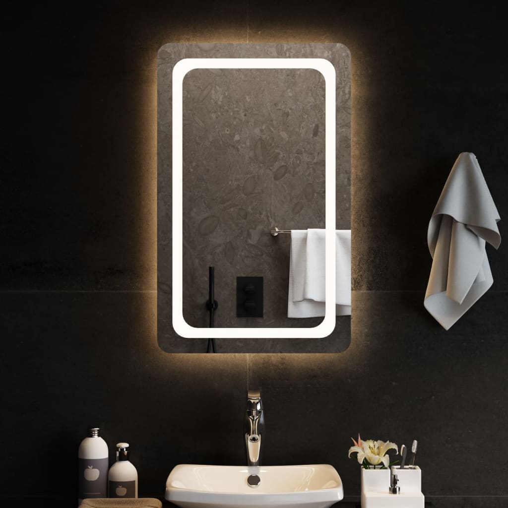 Vidaxl Specchio da bagno LED 50x80 cm
