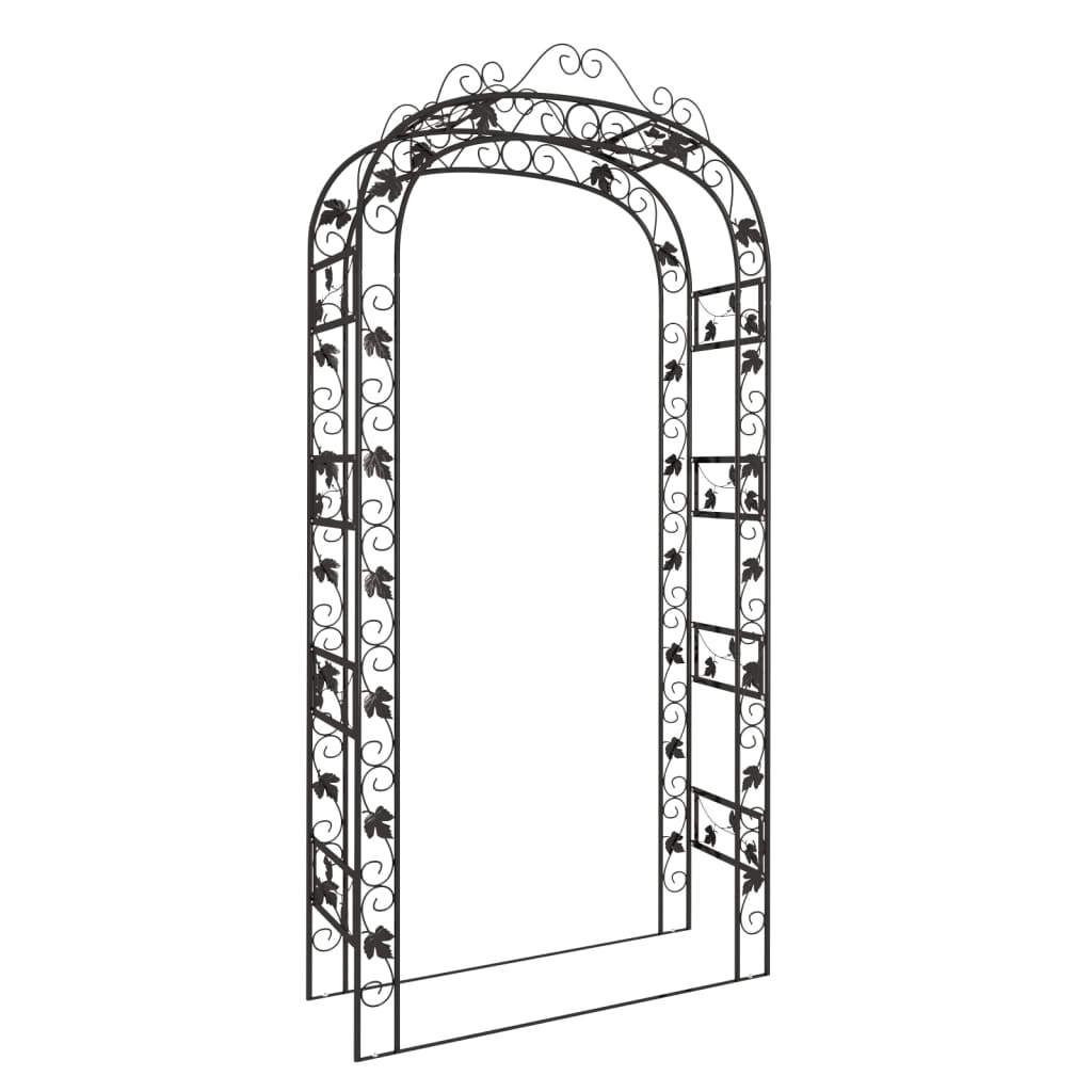 Vidaxl Gardenbog 116x45x240 cm de acero negro