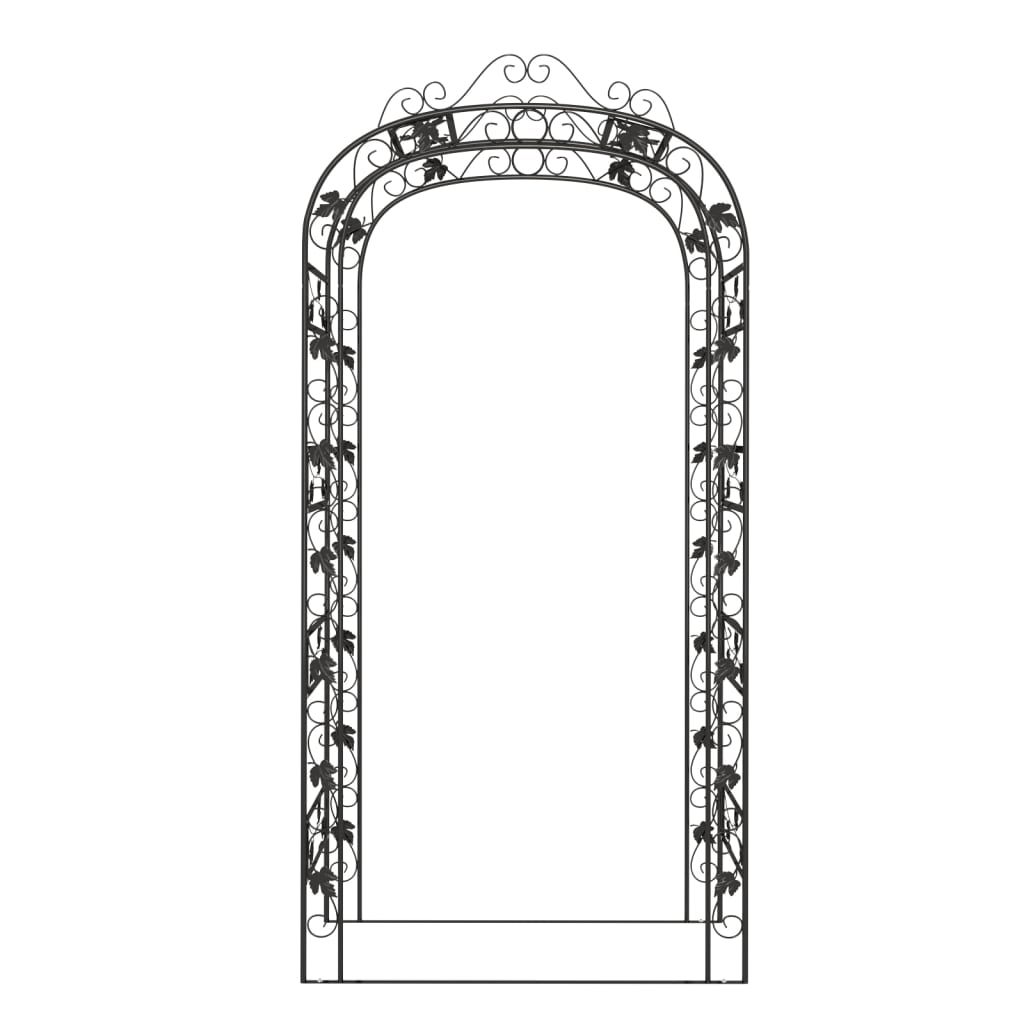 Vidaxl Gardenbog 116x45x240 cm de acero negro