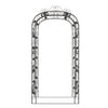 Vidaxl Gardenbog 116x45x240 cm in acciaio nero