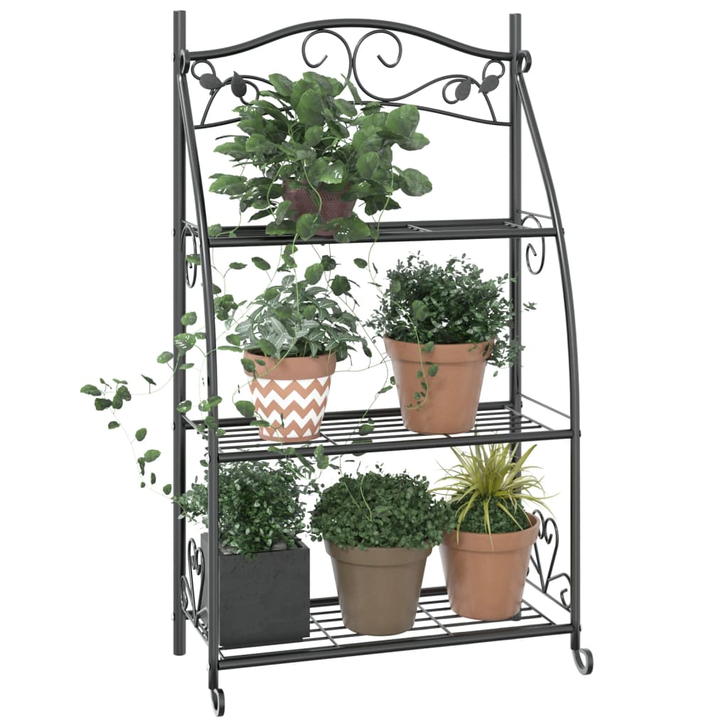 Vidaxl Rack 56x30x96 cm de acero negro