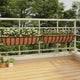 Vidaxl Wall Bins 2 St con fibra di cocco 91x20x23 cm in acciaio nero