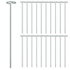 Vidaxl Plant Stakes 20 St 40 cm in acciaio scuro verde