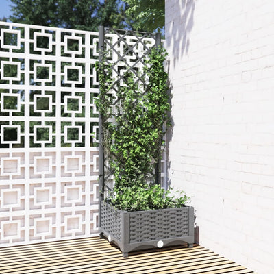 Casella di pianificazione Vidaxl con slat work 40x40x121.5 cm polipropene
