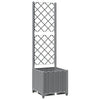 Plantera Vidaxl con Slat Work 40x40x136 CM Polipropeno Gray Light