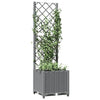 Plantera Vidaxl con Slat Work 40x40x136 CM Polipropeno Gray Light