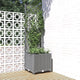 Plantera Vidaxl con Slat Work 40x40x136 CM Polipropeno Gray Light