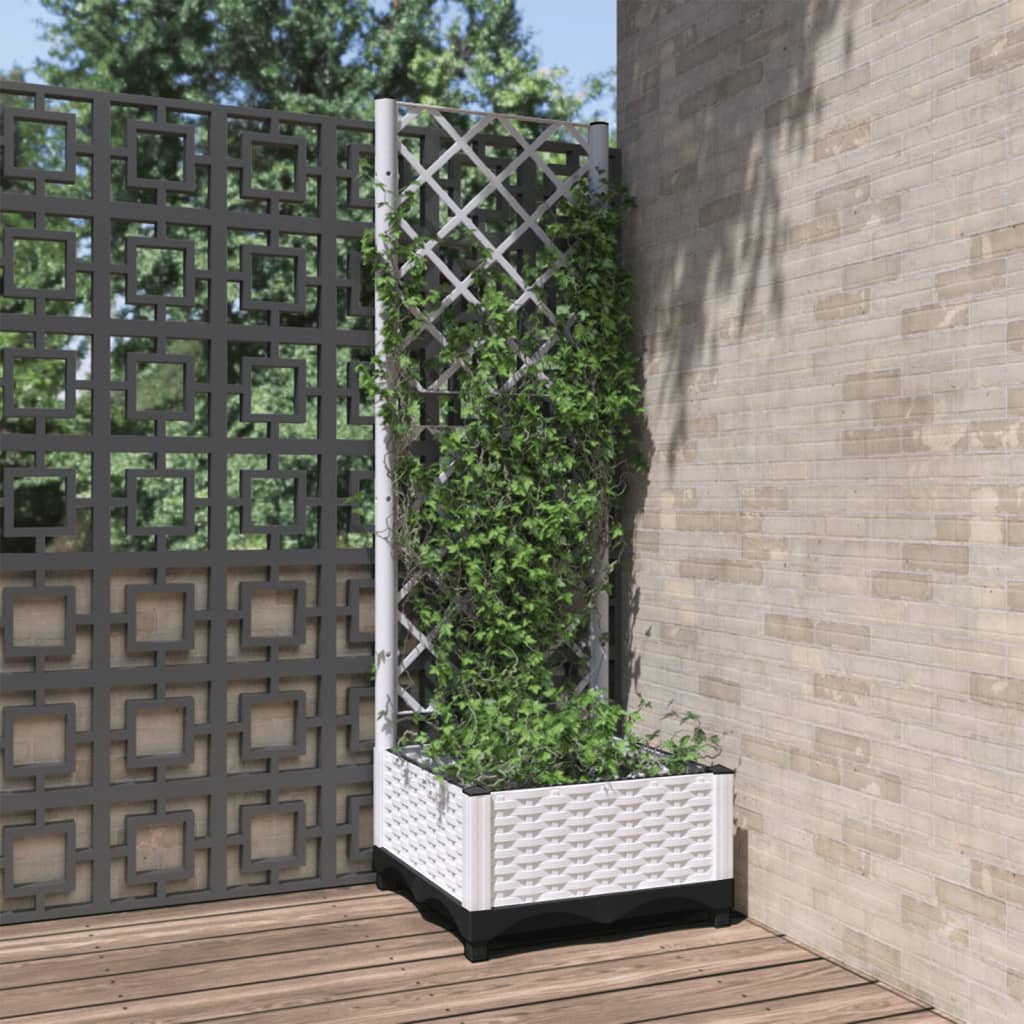 Vidaxl Planning Box con Slat Work 40x40x121.5 cm de polipropeno