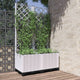 Caja de planificación Vidaxl con SLAT 80x40x136 CM Polypropene White