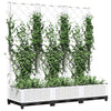 Plannet Vidaxl con Slat Work 120x40x121.5 CM Polypropene White
